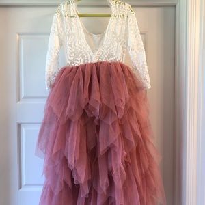 Lace and tulle dress